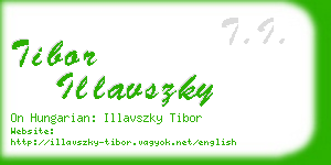 tibor illavszky business card